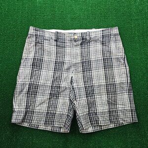 Polo Ralph Lauren Shorts Mens 40 Black Plaid Chino‎ Golf Preppy Casual Outdoors